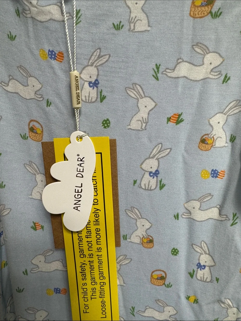 NWT Angel Dear Light Blue Bunny Sleep Gown | 0-3 months